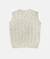 Knit Vest ''BRAID'' Off White Fdr - comprar online