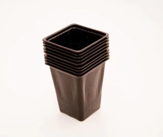 Maceta Liviana Cuadrada 7,3cm Ideal Para Plantines / Repique 50 Unidades
