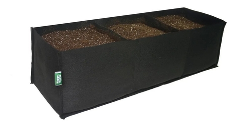 Jardinera Huerta de Geotextil 80 cm largo x 25 cm ancho x 25 cm alto