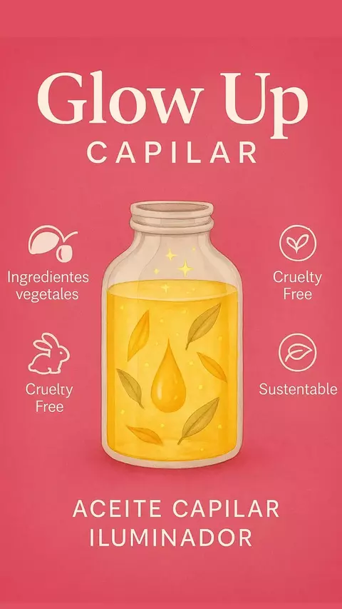 Aceite capilar Glow Up ✨ Silicona vegetal - comprar online