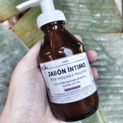 Jabón íntimo líquido con aceites esenciales
