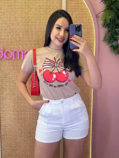 T-SHIRT CEREJA MARIA