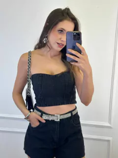 CROPPED JEANS BRILHO SONYA