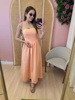 VESTIDO MID STRAPLESS MARIA