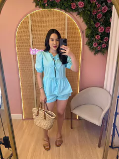 CONJUNTO SHORT KIMONO LAÇO CLARICE