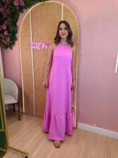 VESTIDO LONGO COSTA ABERTA LAVÍNIA