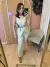 CONJUNTO CALÇA/BLUSA DETLAHE BOTAO JADE - lojas mabi
