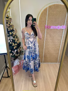 VESTIDO LONGO DETALHE ARGOLA KELLY