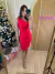 VESTIDO CURTO MANGA ÚNICA THIANENE - loja online