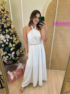 VESTIDO LONGO COSTA NUA PIETRA