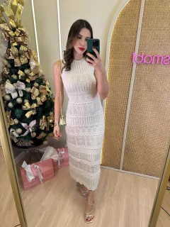 VESTIDO LONGO TRICOT DETALHADO SORAYA