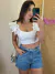 SHORT JEANS BRILHO LARY