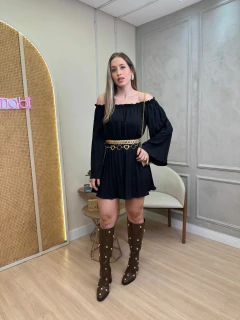 MACAQUINHO MANGA PLISSADO SAMARA