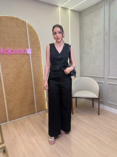 CONJUNTO CALÇA/COLETE BOTAO ANNA