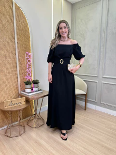 VESTIDO LONGO CINTO LAIS