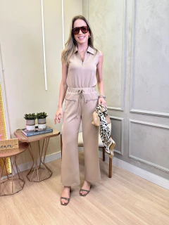 CONJUNTO CALÇA/BLUSA COM ZIPER LAURA - comprar online