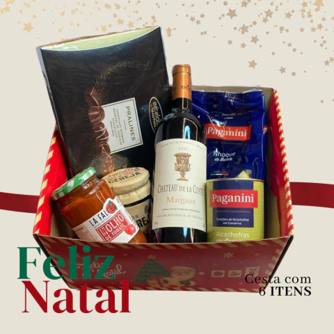 Cesta de presente Jantar Gourmet: Uma Noite na Europa