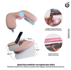 Apoyabrazos Cherimoya con soporte para celular - comprar online