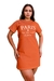 Vestido Camiseta PARIS em Algodão Ferrugem - comprar online