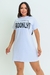 Vestido Camiseta Brooklyn Estampado em Algodão Branco - PDB79.2-2