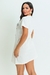 Vestido Camiseta You are The one Estampado em Algodão Creme - PDB79.4 - comprar online