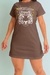 Vestido Camiseta Michigan Estampado em Algodão Marrom - PDB79.10 - Papai Do Brás