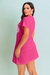 Vestido Camiseta Michigan Estampado em Algodão Pink - PDB79.7 - comprar online