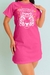 Vestido Camiseta Michigan Estampado em Algodão Pink - PDB79.7 - Papai Do Brás