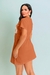Vestido Camiseta Tigre Estampado em Algodão Ferrugem - PDB79.6 - comprar online