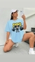 Imagem do Camiseta Oversized Feminina lindinha fitnes cor branco - DT822
