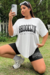 Conjunto Brooklyn Camiseta e Short Branco e Preto - PDB94.5