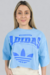 Cropped Algodão Adxdas Originals Azul em Algodão - PDB109