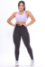 Calça Legging Fitness Poliamida Lisa Preta - PDB27 na internet