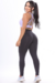 Calça Legging Fitness Poliamida Lisa Preta - PDB27 - Papai Do Brás