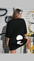 Camiseta Oversized Feminina panda frente e costas - Papai Do Brás