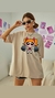 Camiseta Oversized Feminina florcinha fitnes cor branco - DT821 - comprar online