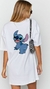 Camiseta Oversized Feminina STITCH frente costa na internet