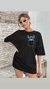 Camiseta Oversized Feminina STITCH frente costa - loja online