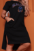 Vestido Midi Fenda Malibu Preto - PDB70 na internet