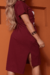 Vestido Midi Fenda Ads Vinho - PDB70.2-2 - Papai Do Brás