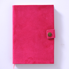 CUADERNO GAMUZA - 17 FUCSIA 14X21