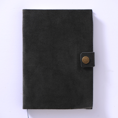 AGENDA DIARIA GAMUZA - 7 GRIS OSCURO 14X21 - comprar online