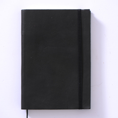 CUADERNO CUERO - NEGRO 5 14X21 cierre elastico