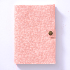 CUADERNO ECO CUERO - ROSA 14X21