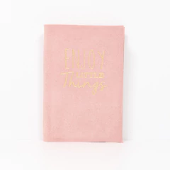 CUADERNITO 9X13 - ENJOY - GAMUZA ROSA