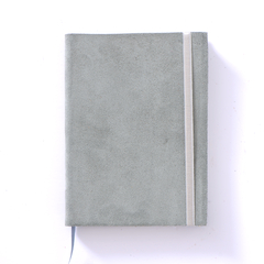 CUADERNO DE MANO - GAMUZA GRIS CLARO 13X17 - comprar online