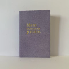 CUADERNITO 9X13 - IDEAS - GAMUZA LILA - comprar online