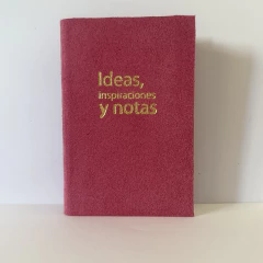 CUADERNITO 9X13 - IDEAS - GAMUZA ROSA CHICLE - comprar online