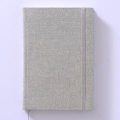 CUADERNO LINO - GRIS CLARO 14X21