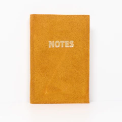 CUADERNITO 9X13 - NOTES - GAMUZA MAIZ
